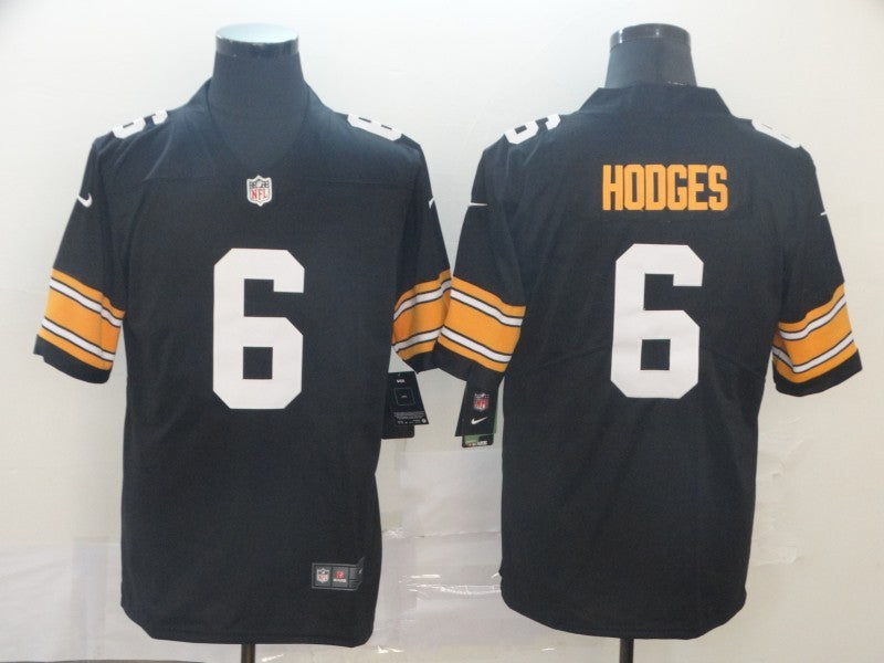 Men's Pittsburgh Steelers Devlin Hodges Black Player Game Jersey football jersey product view 1