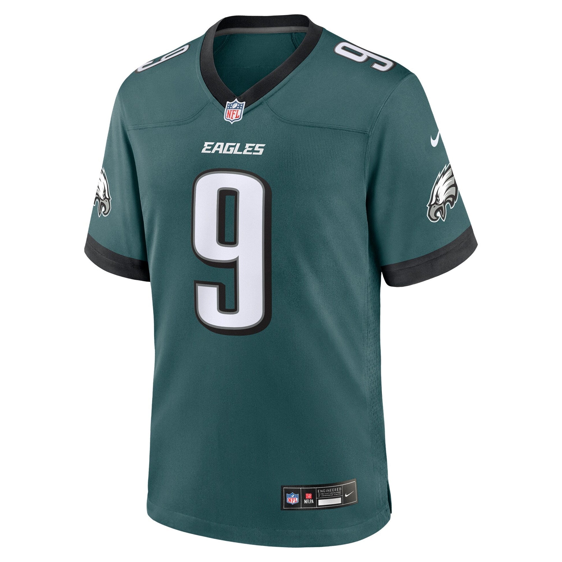 Nick Foles Philadelphia Eagles Team Retired Game Jersey - Midnight Green football jersey product view 2
