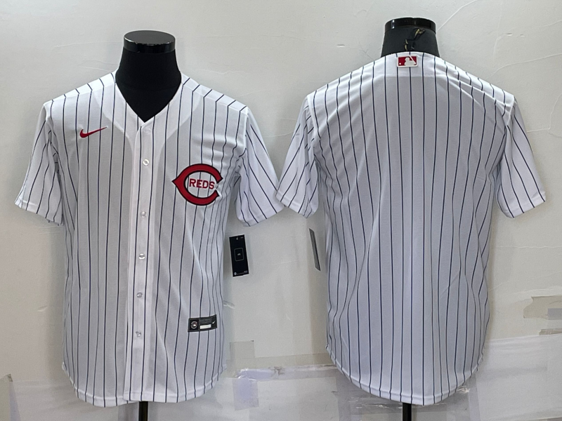 Men's Cincinnati Reds White 2022 MLB at Field of Dreams Game Authentic Blank Jersey1 baseball jersey product view 1