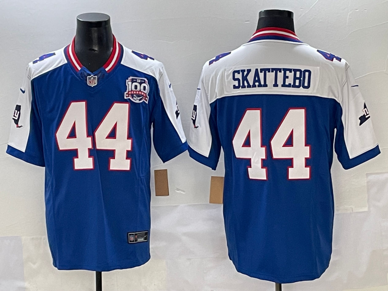 Men's New York Giants Cam Skattebo Royal Game Player Jersey football jersey product view 1