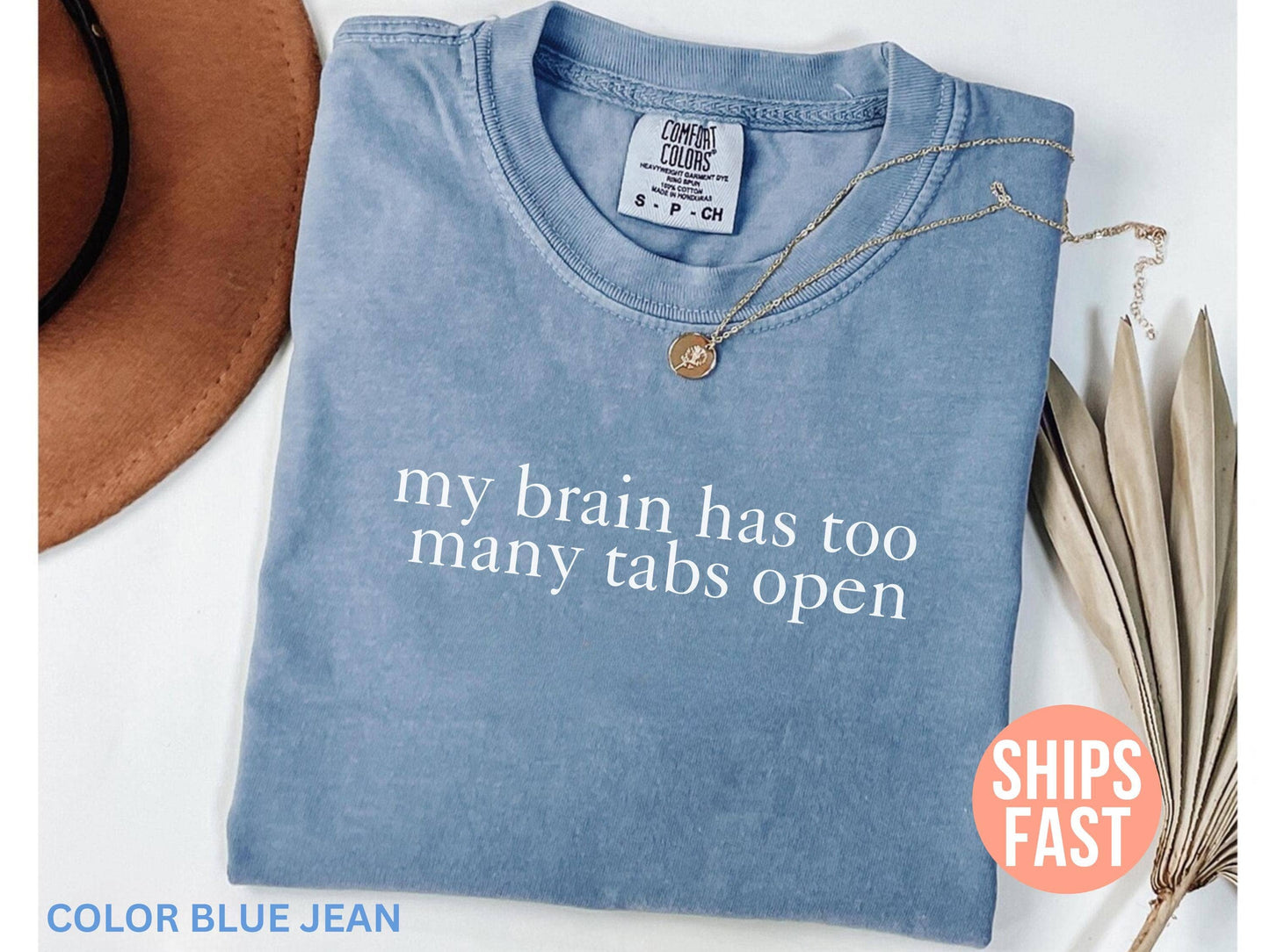 Too Many Tabs Open Sarcastic Humor Tee Unisex T-shirt, Sweatshirt, Hoodie, Long Sleeve Tee - T-Shirt, Sweatshirt, Hoodie