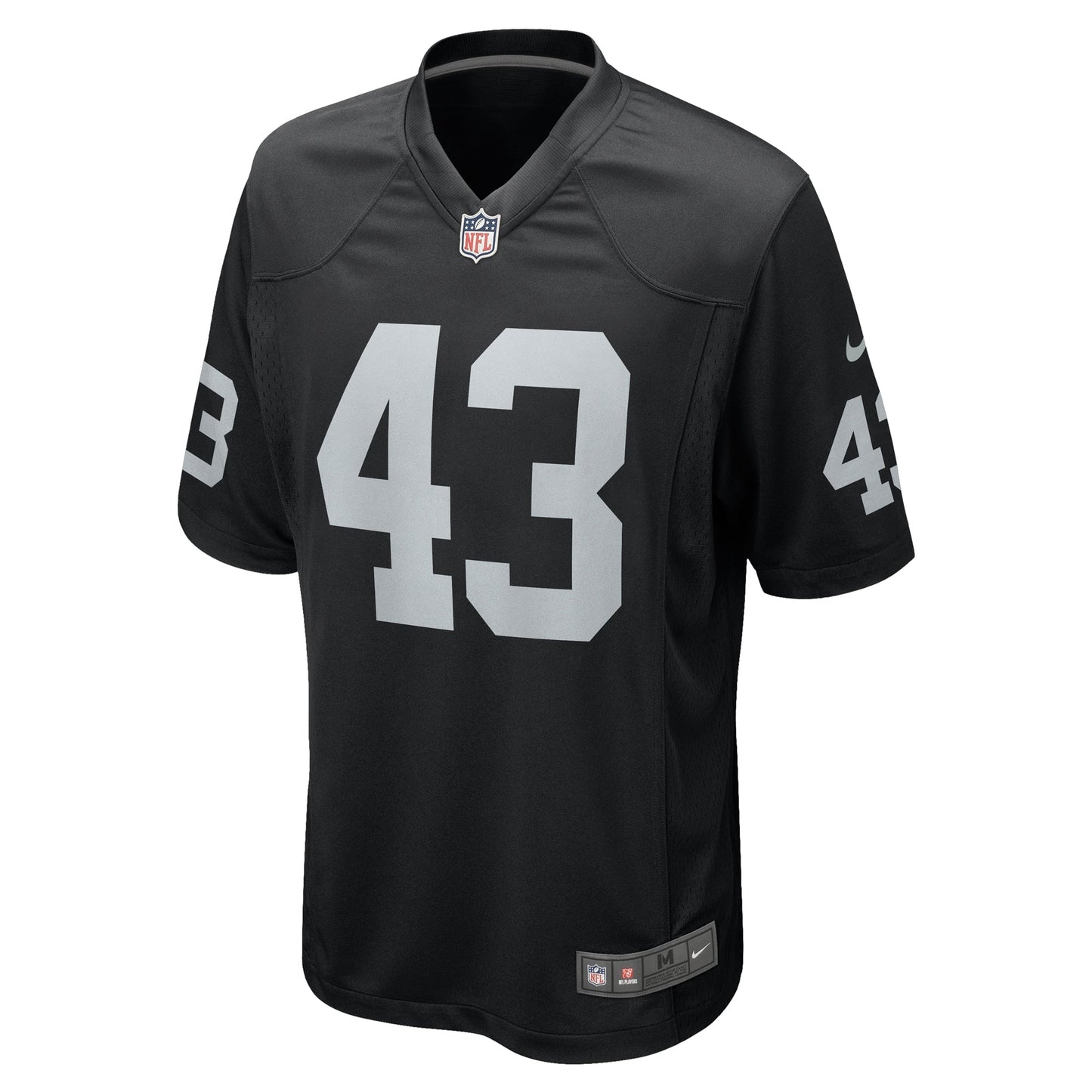 Kanai Mauga Las Vegas Raiders Team Game Jersey - Black football jersey product view 2