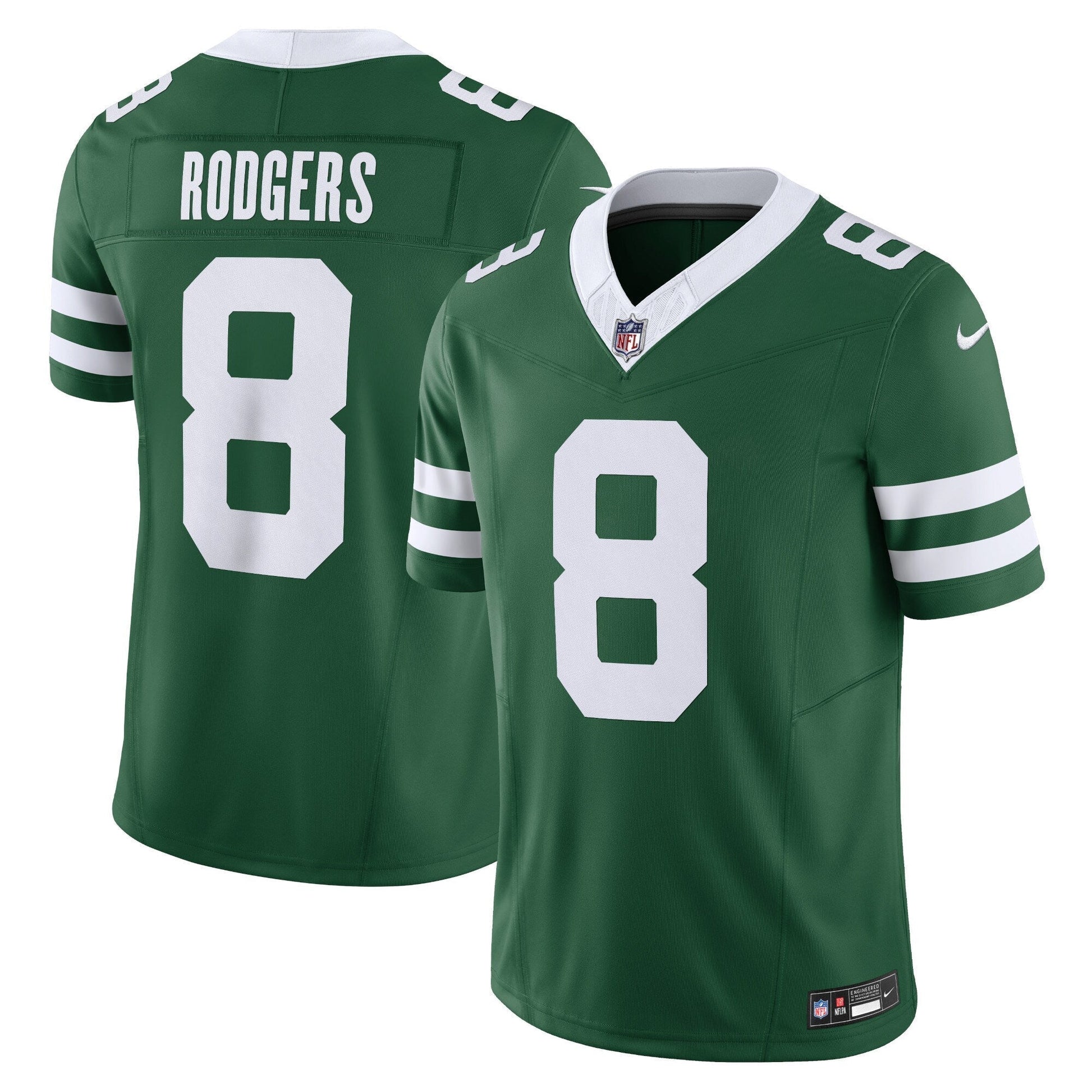 Aaron Rodgers New York Jets Vapor F.U.S.E. Limited Jersey - Legacy Green football jersey product view 1