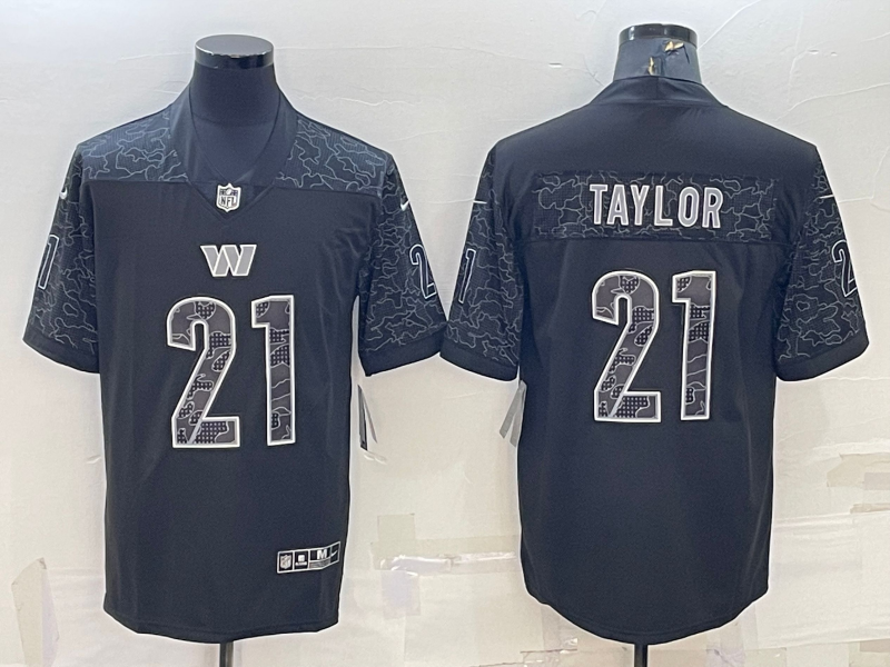 Men's Washington Commanders Sean Taylor Black Retired Player RFLCTV Limited Jersey football jersey product view 1