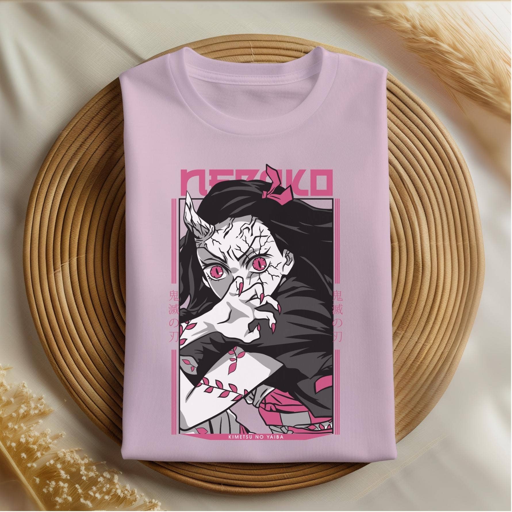 Demon Nezuko Graphic Sweatshirt  Anime Harajuku Streetwear Unisex T-shirt, Sweatshirt, Hoodie, Long Sleeve Tee - T-Shirt, Sweatshirt, Hoodie
