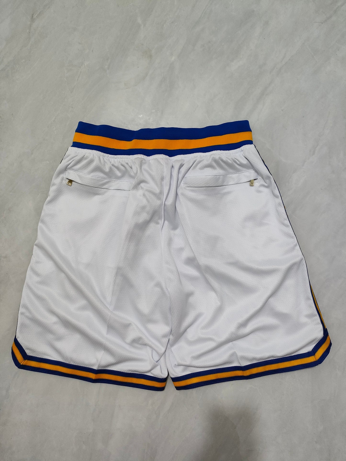 JUST DON UCLA University White Pocket Shorts sports jersey product view 2