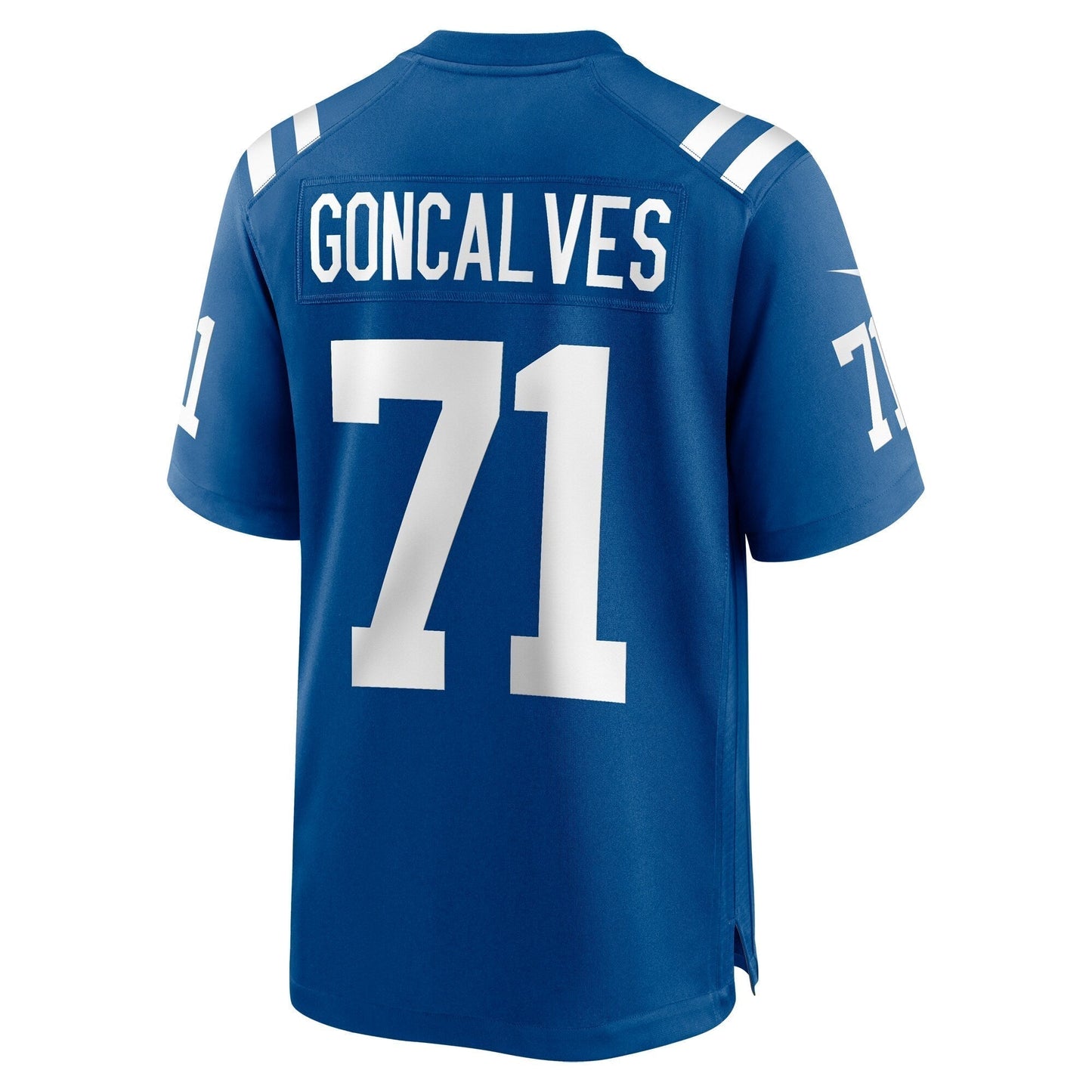 Matt Goncalves Indianapolis Colts Game Jersey - Royal football jersey product view 3