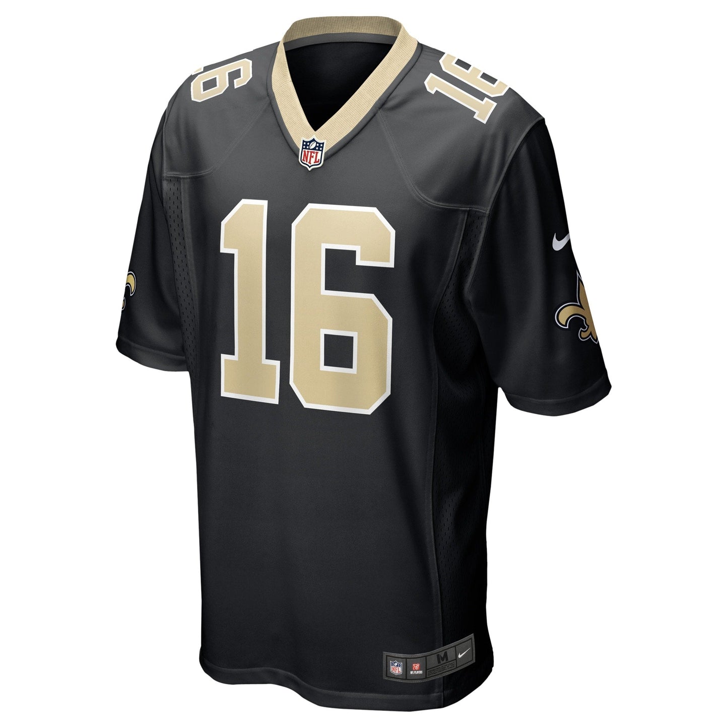 Jake Luton New Orleans Saints Game Jersey - Black football jersey product view 2