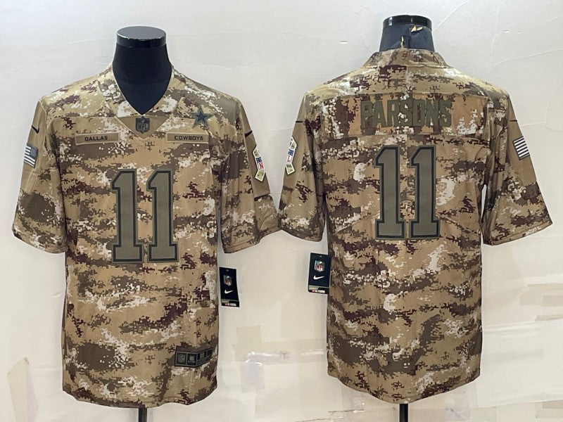 Men's Dallas Cowboys Micah Parsons #11 Camouflage Game Jersey1 football jersey product view 1