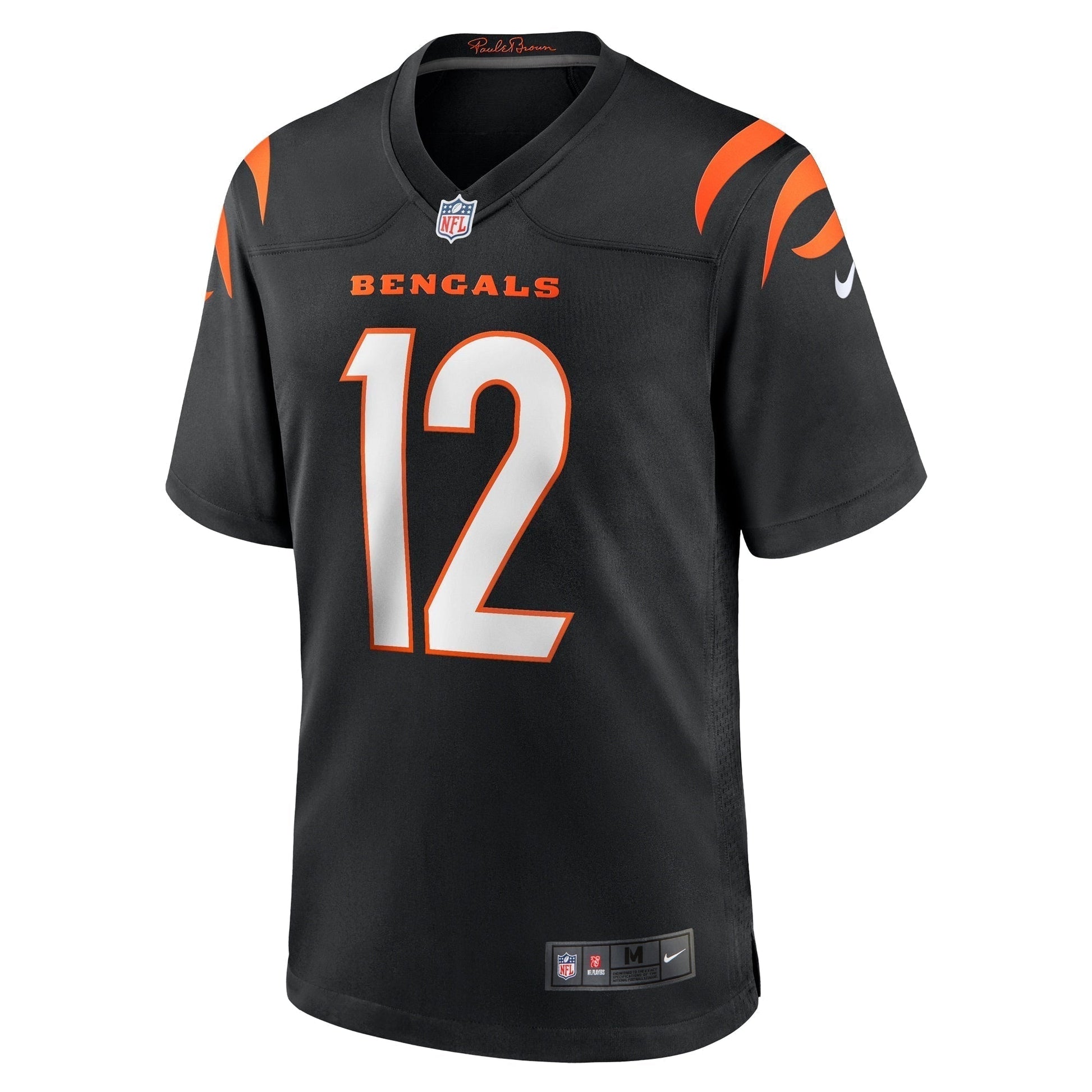 Tyron Johnson Cincinnati Bengals Home Game Jersey - Black football jersey product view 2