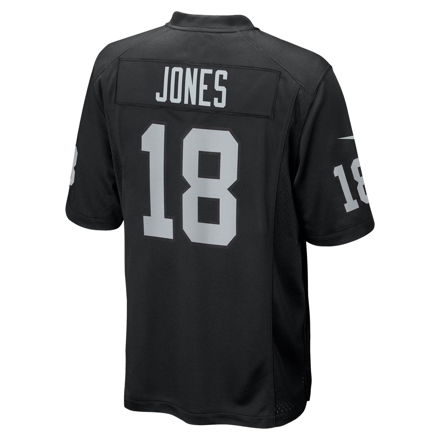 Jack Jones Las Vegas Raiders Team Game Jersey - Black football jersey product view 3