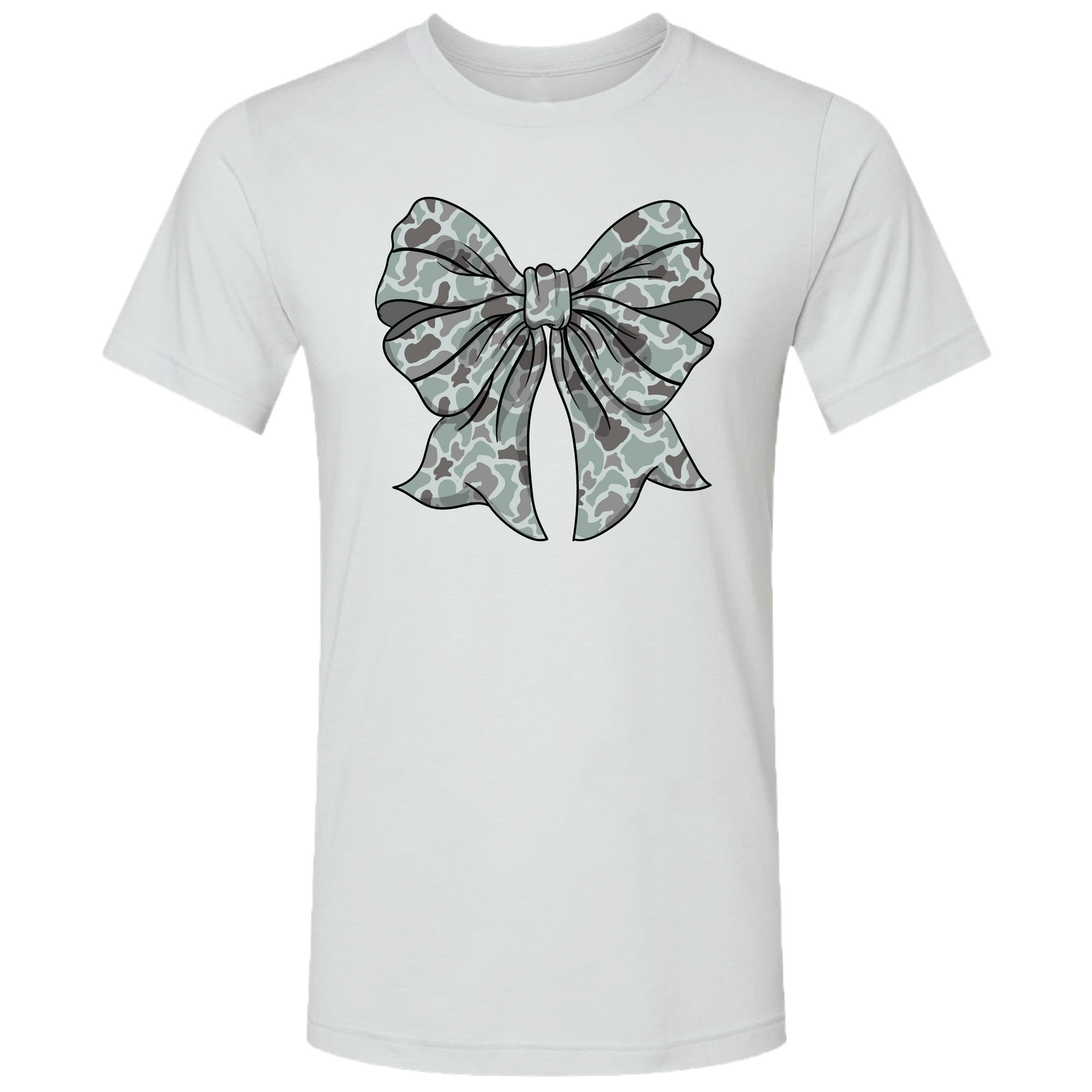 LM-209 Camo Bow Heather Silver Unisex T-shirt, Sweatshirt, Hoodie, Long Sleeve Tee - T-Shirt, Sweatshirt, Hoodie