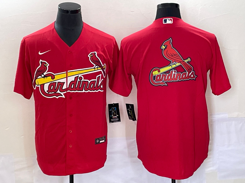 Men's St. Louis Cardinals Red Alternate Replica Team Jersey baseball jersey product view 1
