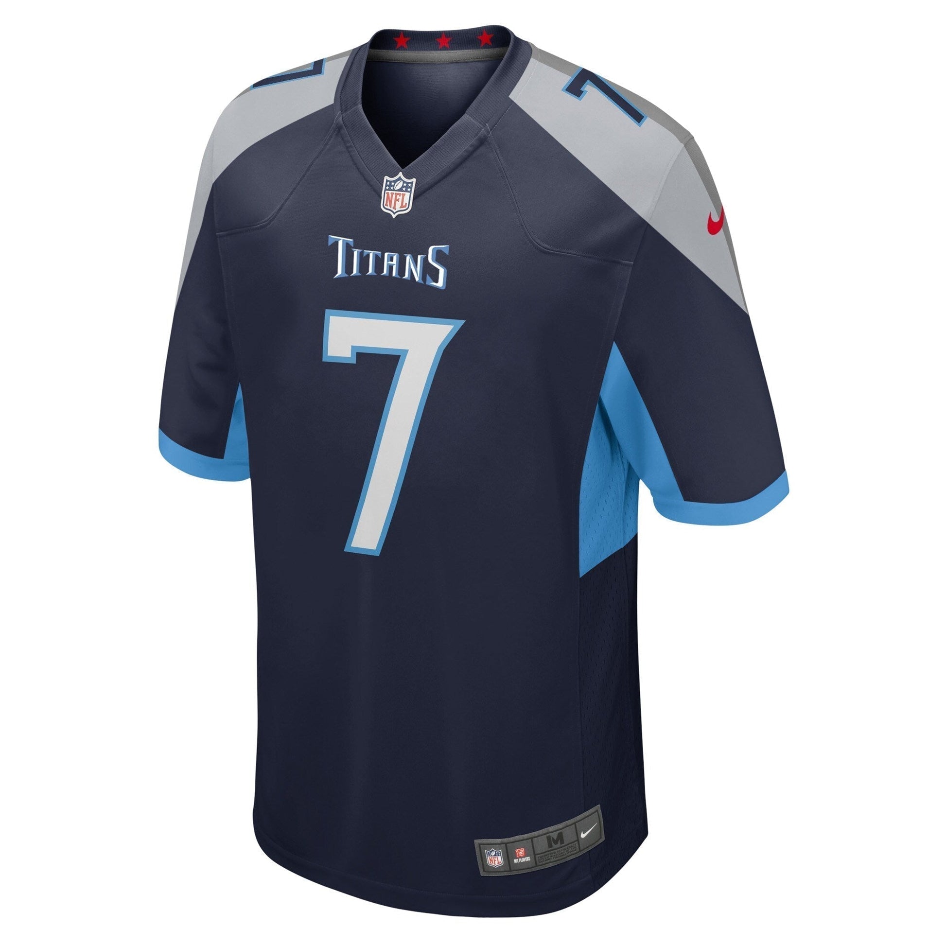 Malik Willis Tennessee Titans Game Jersey - Navy football jersey product view 2
