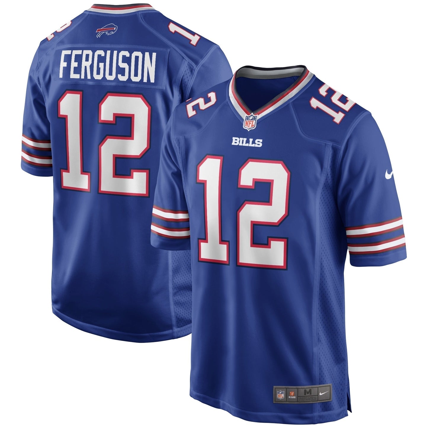 Joe Ferguson Buffalo Bills Game Retired Jersey - Royal football jersey product view 1