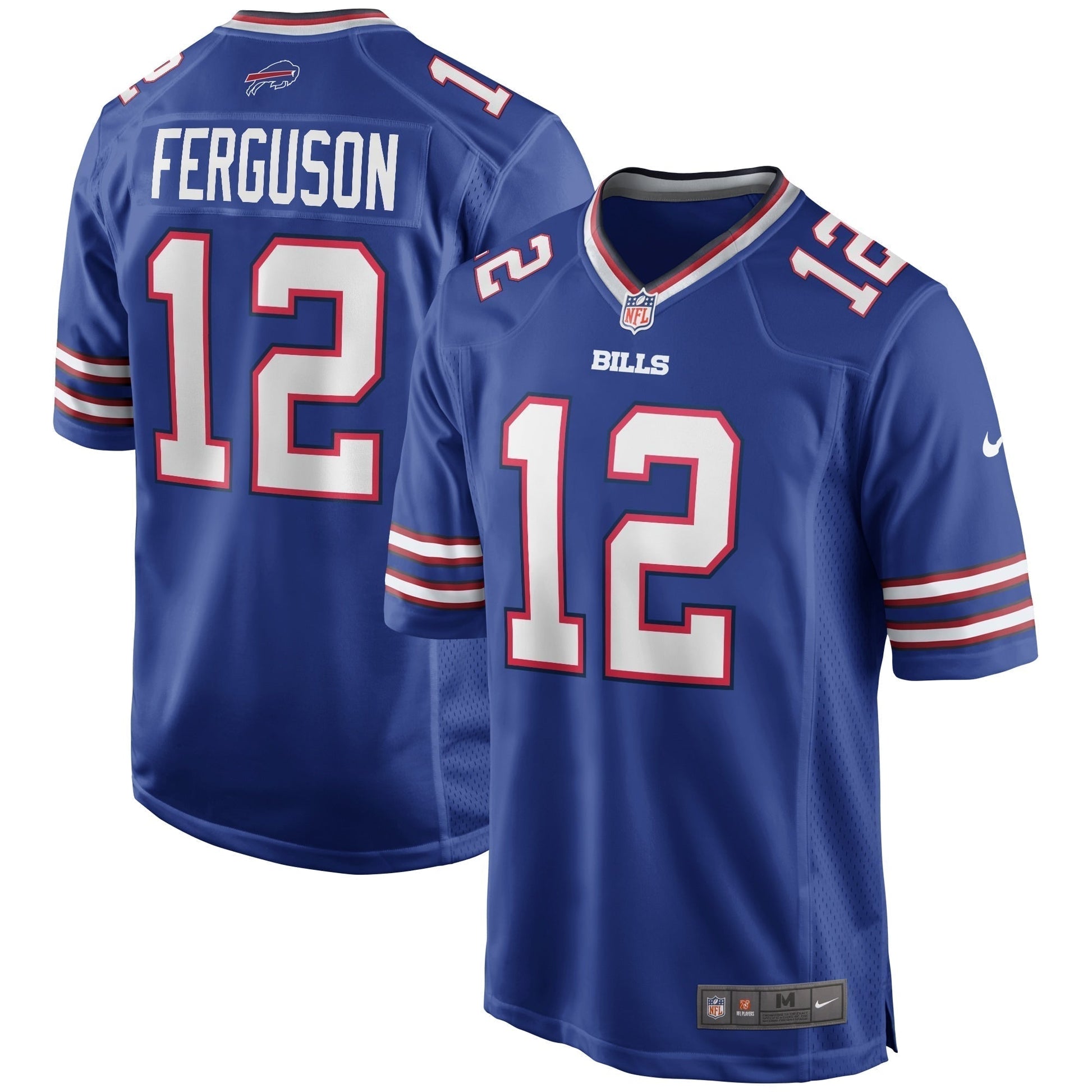 Joe Ferguson Buffalo Bills Game Retired Jersey - Royal football jersey product view 1