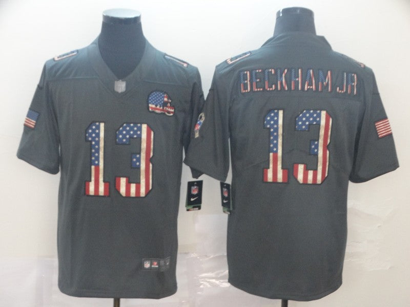 Men's Cleveland Browns Odell Beckham Jr. Black Player Jersey1 football jersey product view 1