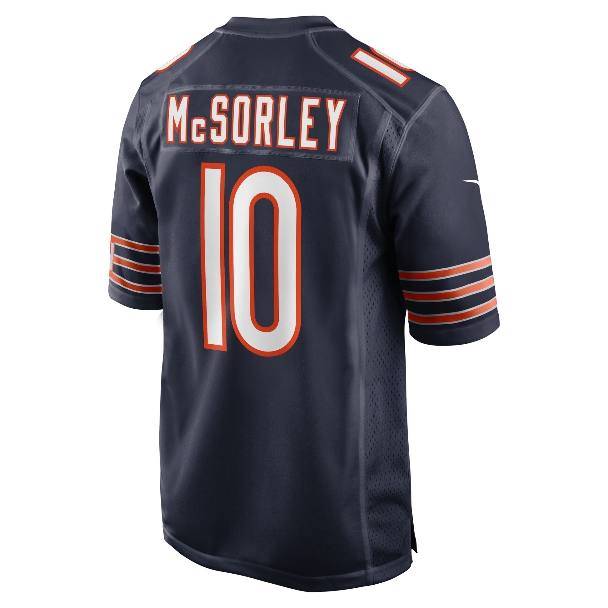 Trace McSorley Chicago Bears Team Game Jersey - Navy football jersey product view 3