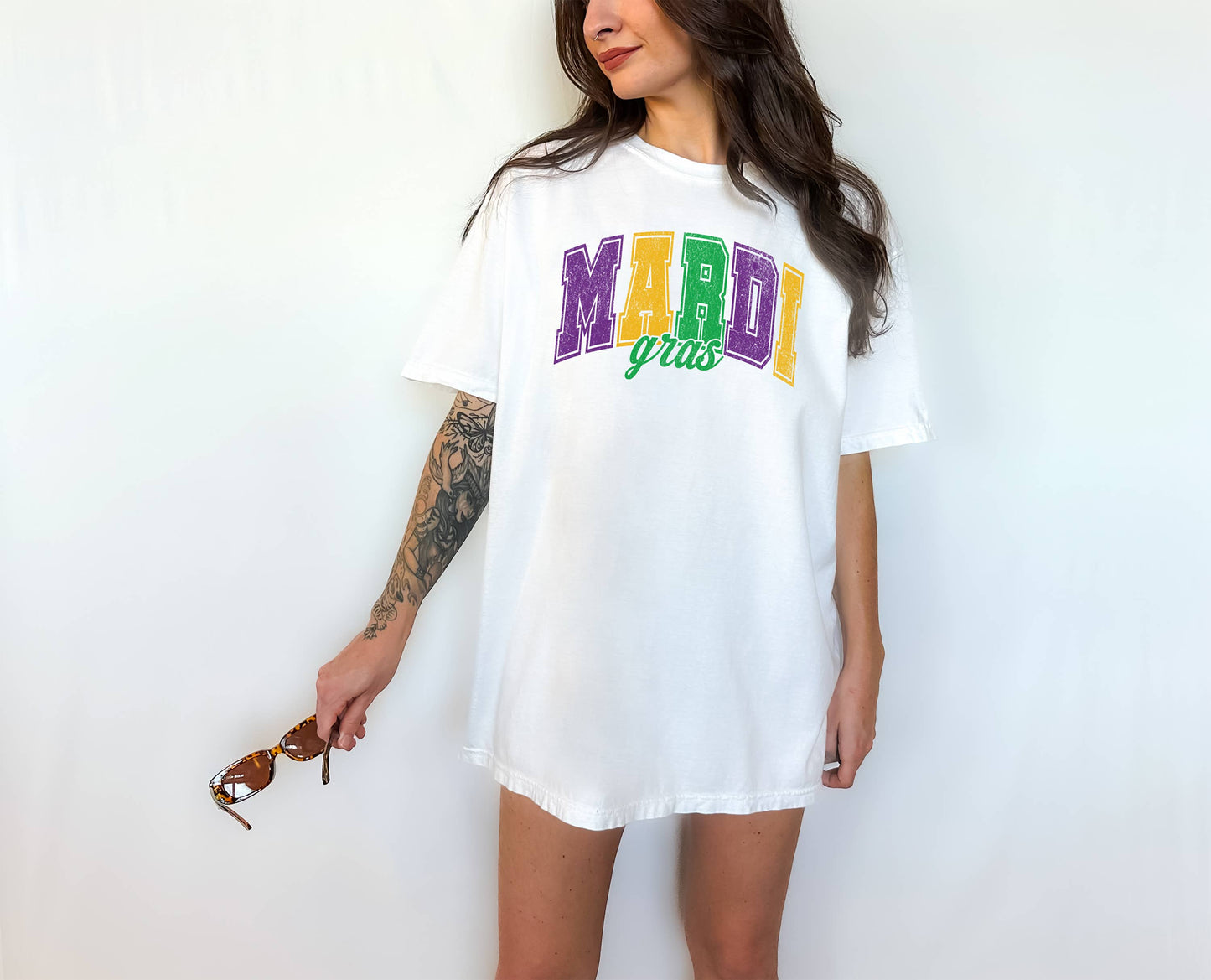 Transfer Only, Screen Print Transfer, Mardi Gras Transfer Unisex T-shirt, Sweatshirt, Hoodie, Long Sleeve Tee - T-Shirt, Sweatshirt, Hoodie