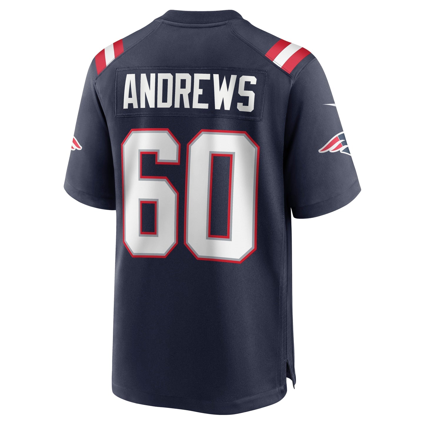 David Andrews New England Patriots Game Jersey - Navy football jersey product view 3