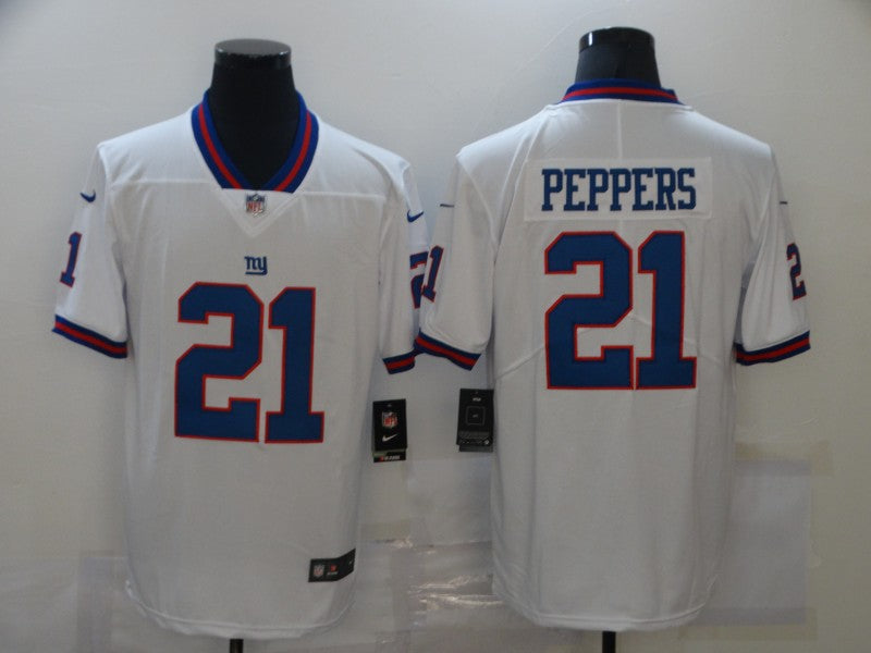 Men's New York Giants Jabrill Peppers White Game Player Jersey football jersey product view 1