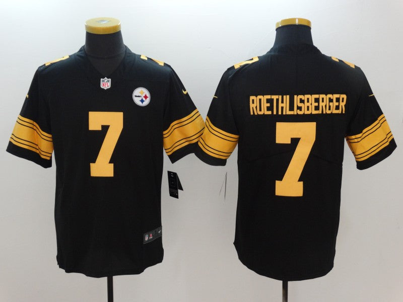 Men's Pittsburgh Steelers Ben Roethlisberger Black Alternate Legend Jersey football jersey product view 1