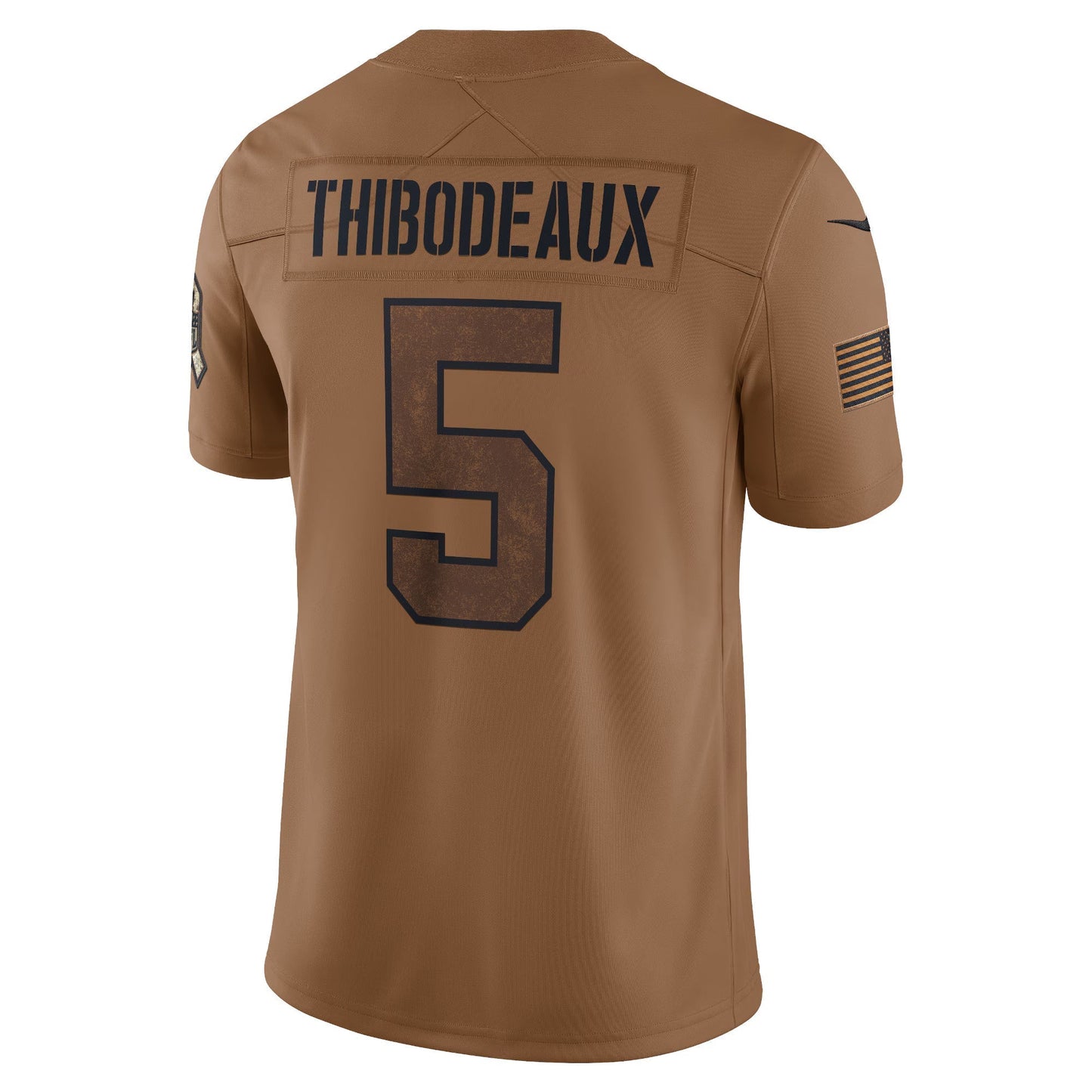 New York Giants Kayvon Thibodeaux Brown Salute To Service Limited Jersey football jersey product view 2