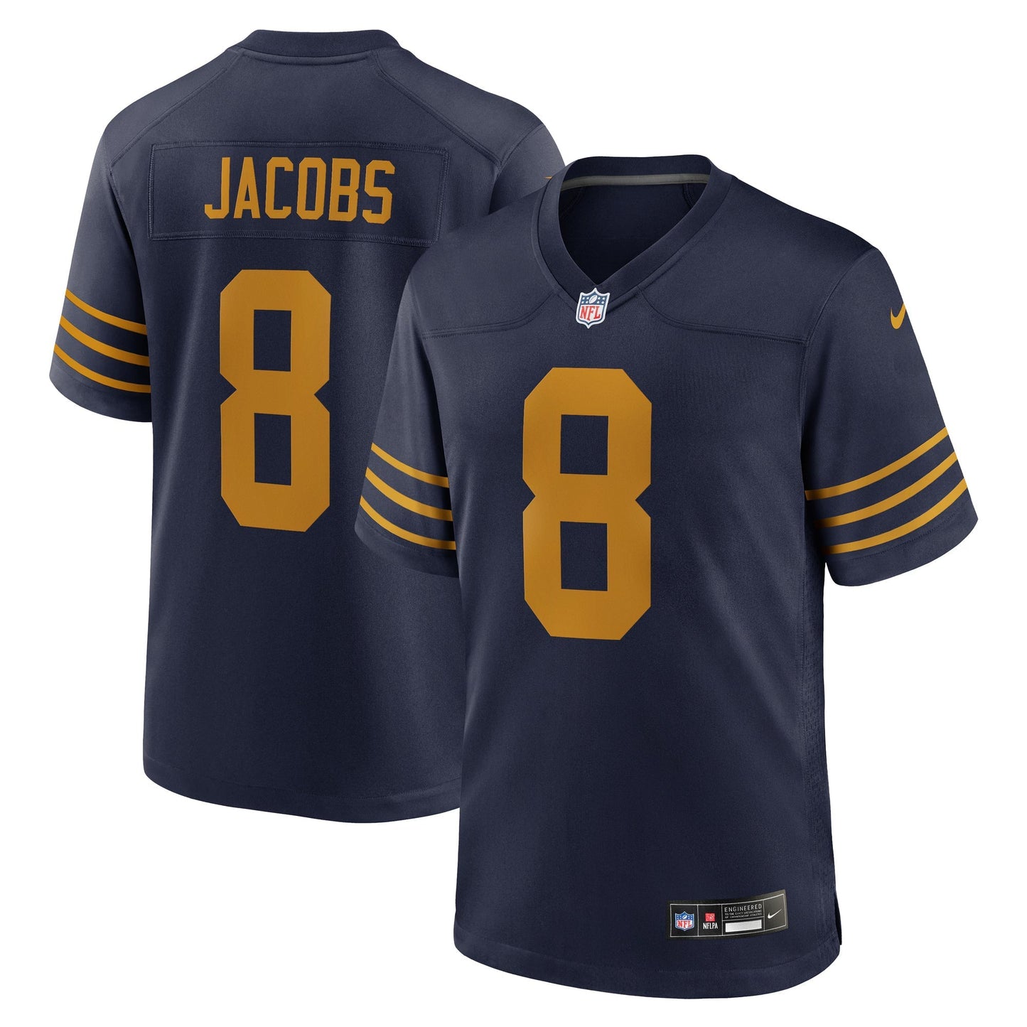 Green Bay Packers Josh Jacobs Navy The 1923 Classic Game Jersey football jersey product view 1