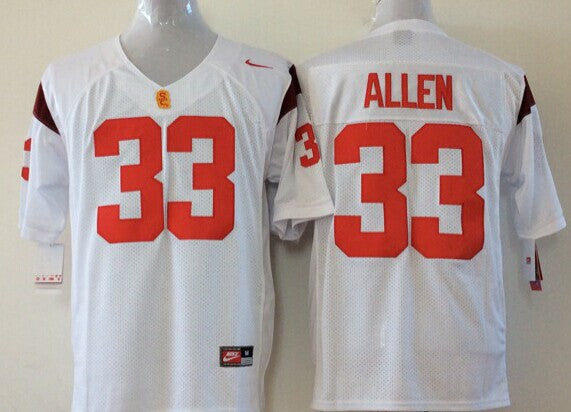 Men's USC Trojans Marcus Allen White Player Game Jersey sports jersey product view 1