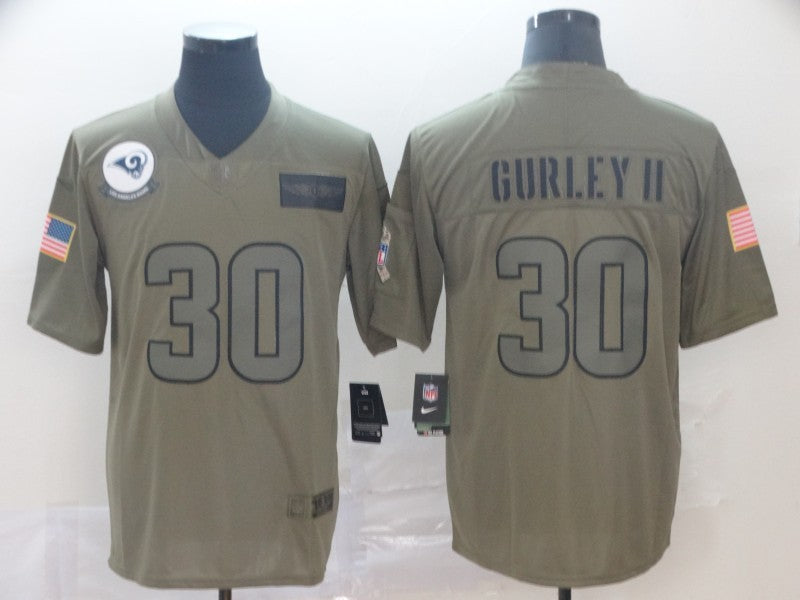 Men's Los Angeles Rams Todd Gurley II #30 Brown Game Jersey1 football jersey product view 1