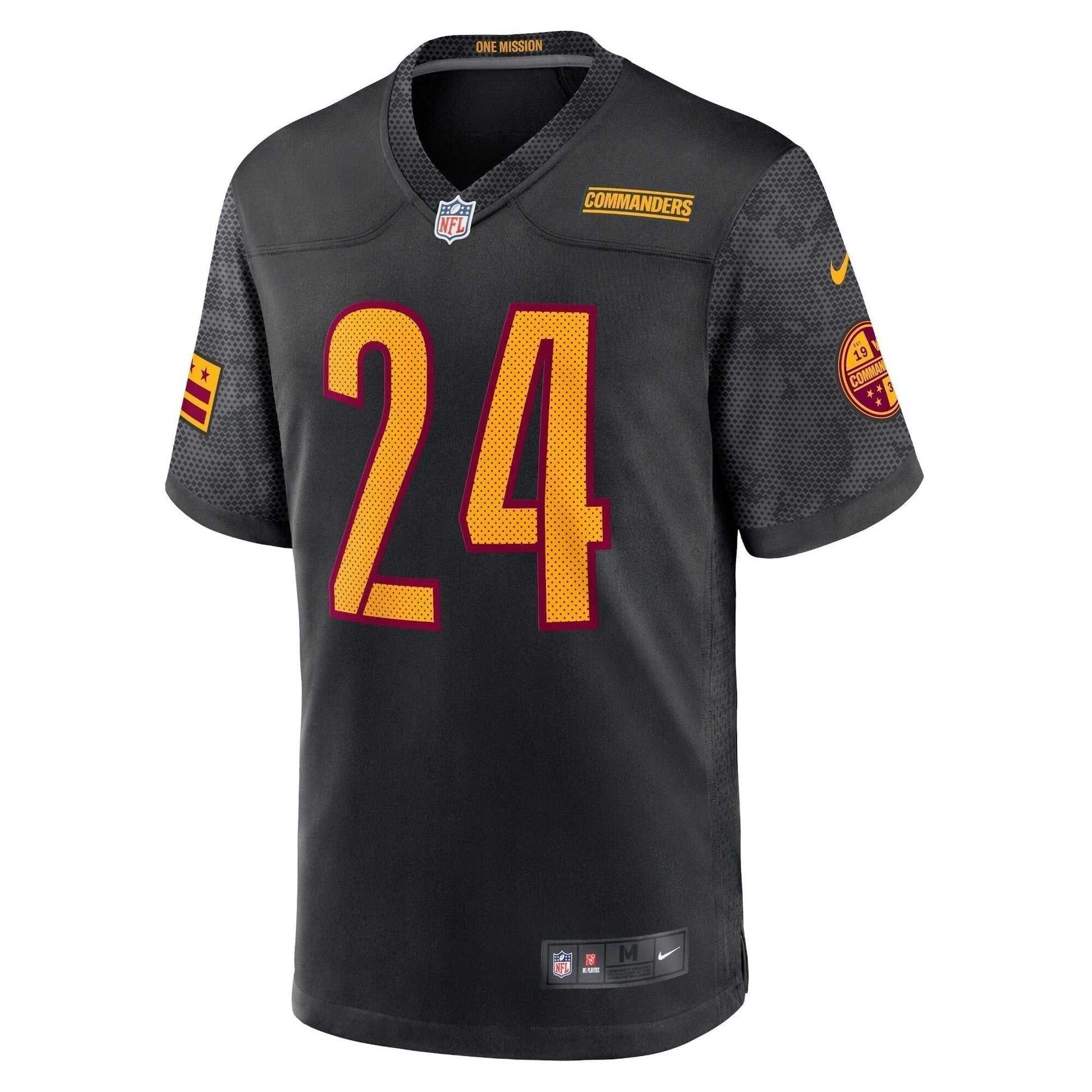 Antonio Gibson Washington Commanders Alternate Game Jersey - Black football jersey product view 2