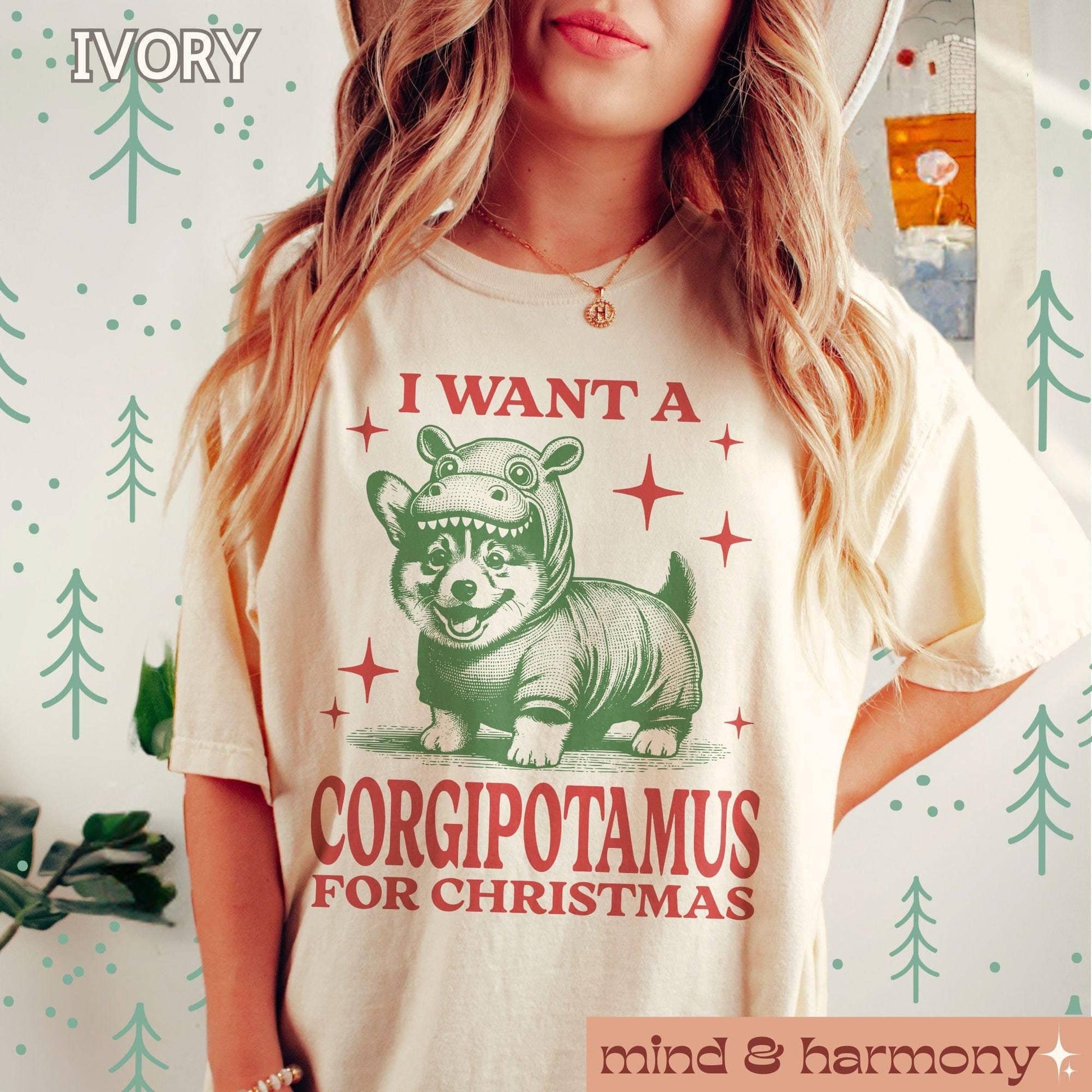 Funny Corgi Christmas Shirt - Retro Dog Mom Gift Holiday Tee Unisex T-shirt, Sweatshirt, Hoodie, Long Sleeve Tee - T-Shirt, Sweatshirt, Hoodie