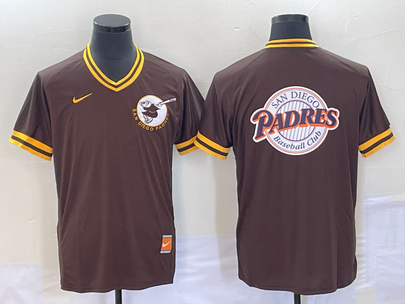 Men's San Diego Padres Brown Cooperstown Collection Player Jersey baseball jersey product view 1