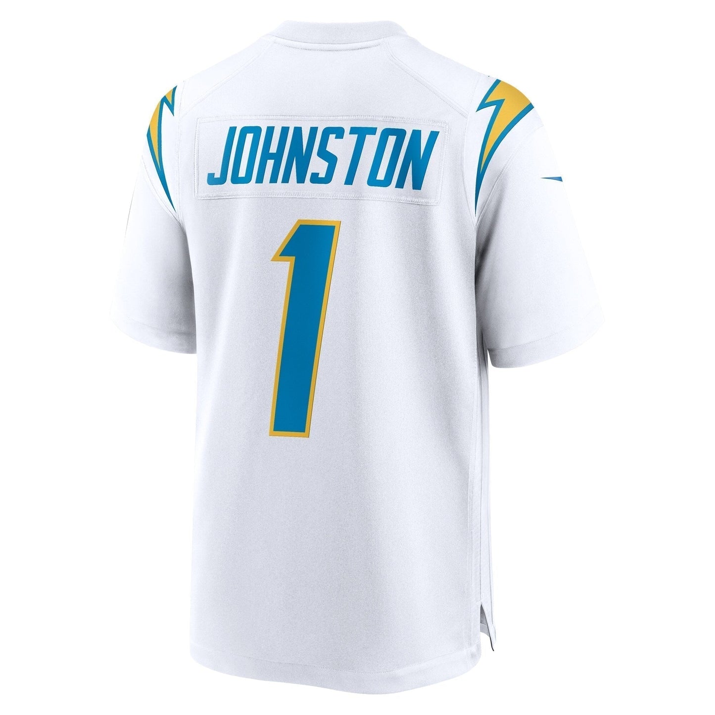 Quentin Johnston Los Angeles Chargers Away Game Jersey - White football jersey product view 3