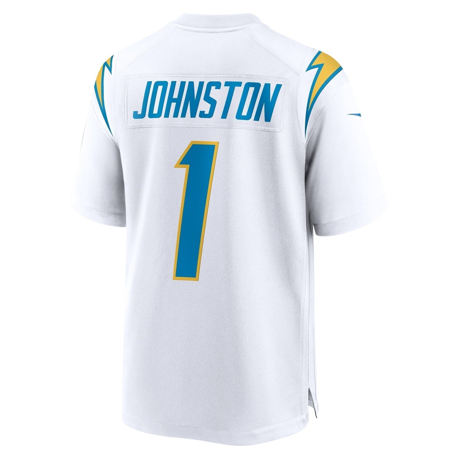 Quentin Johnston Los Angeles Chargers Away Game Jersey - White football jersey product view 3