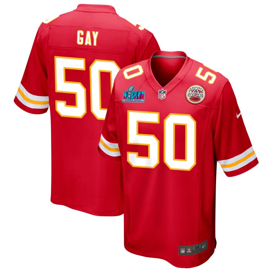 Willie Gay Kansas City Chiefs Super Bowl LVII Game Jersey - Red football jersey product view 1