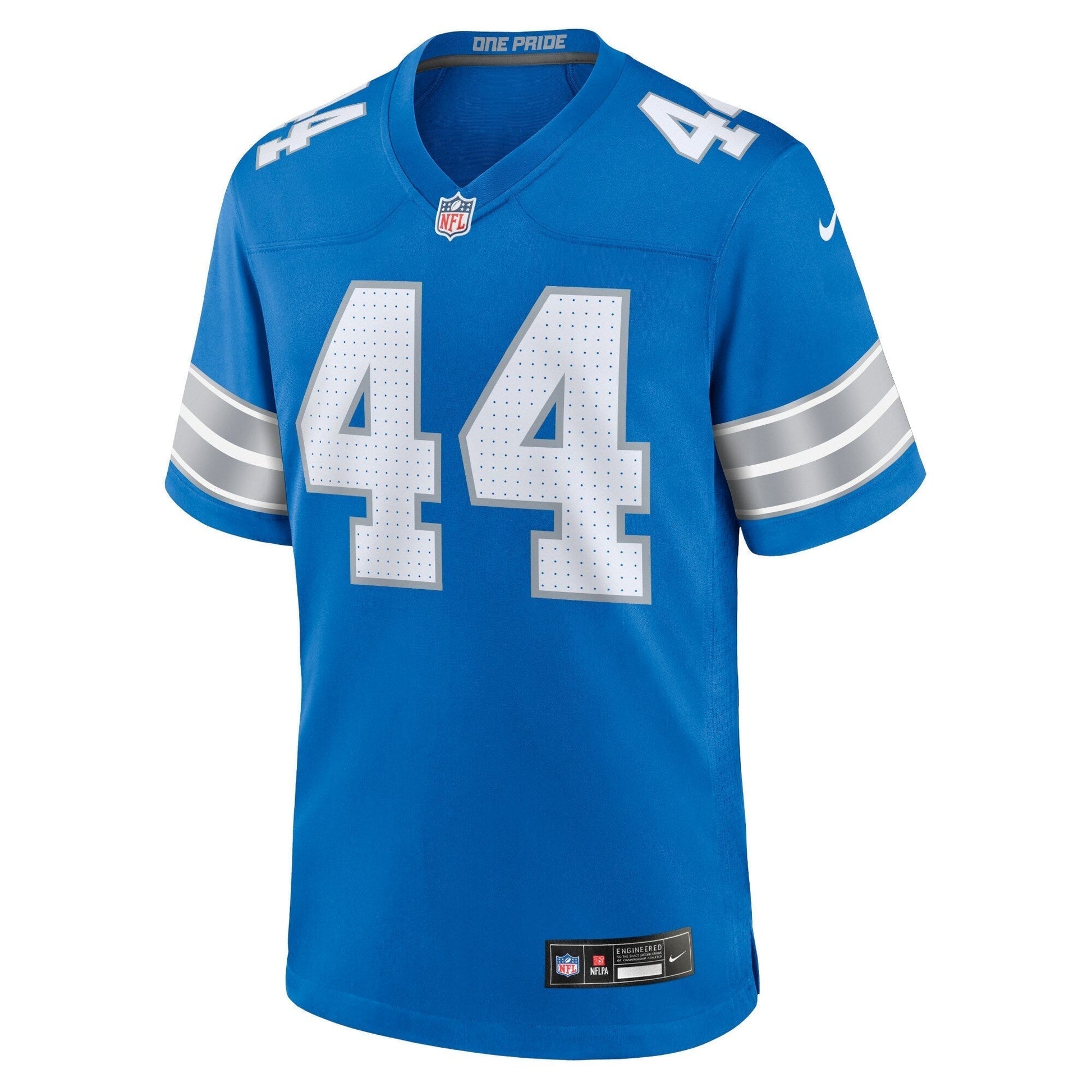 Malcolm Rodriguez Detroit Lions Game Jersey - Blue football jersey product view 2