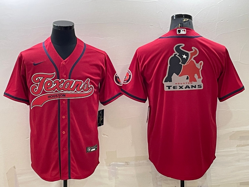 Men's Houston Texans Red Game Jersey1 football jersey product view 1