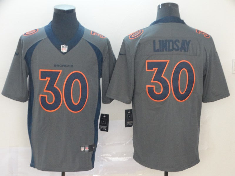 Men's Denver Broncos Phillip Lindsay #30 Gray Inverted Legend Jersey1 football jersey product view 1