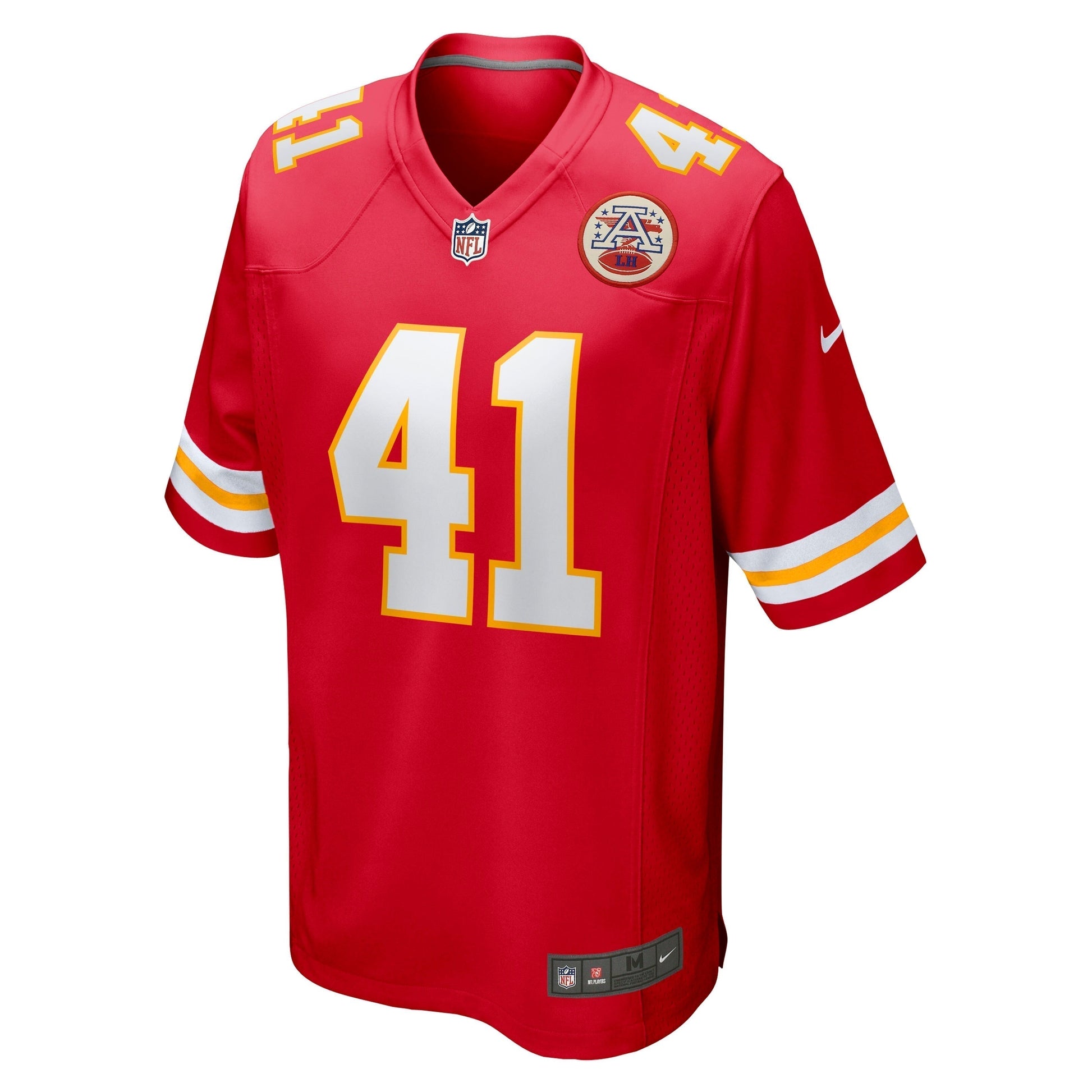 James Winchester Kansas City Chiefs Game Jersey - Red football jersey product view 2