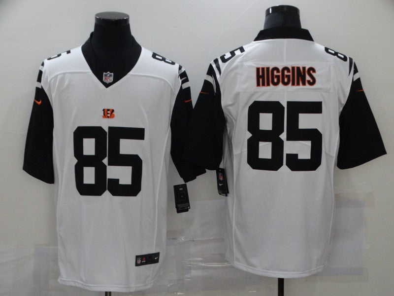 Men's Cincinnati Bengals Tee Higgins #85 White Game Jersey1 football jersey product view 1