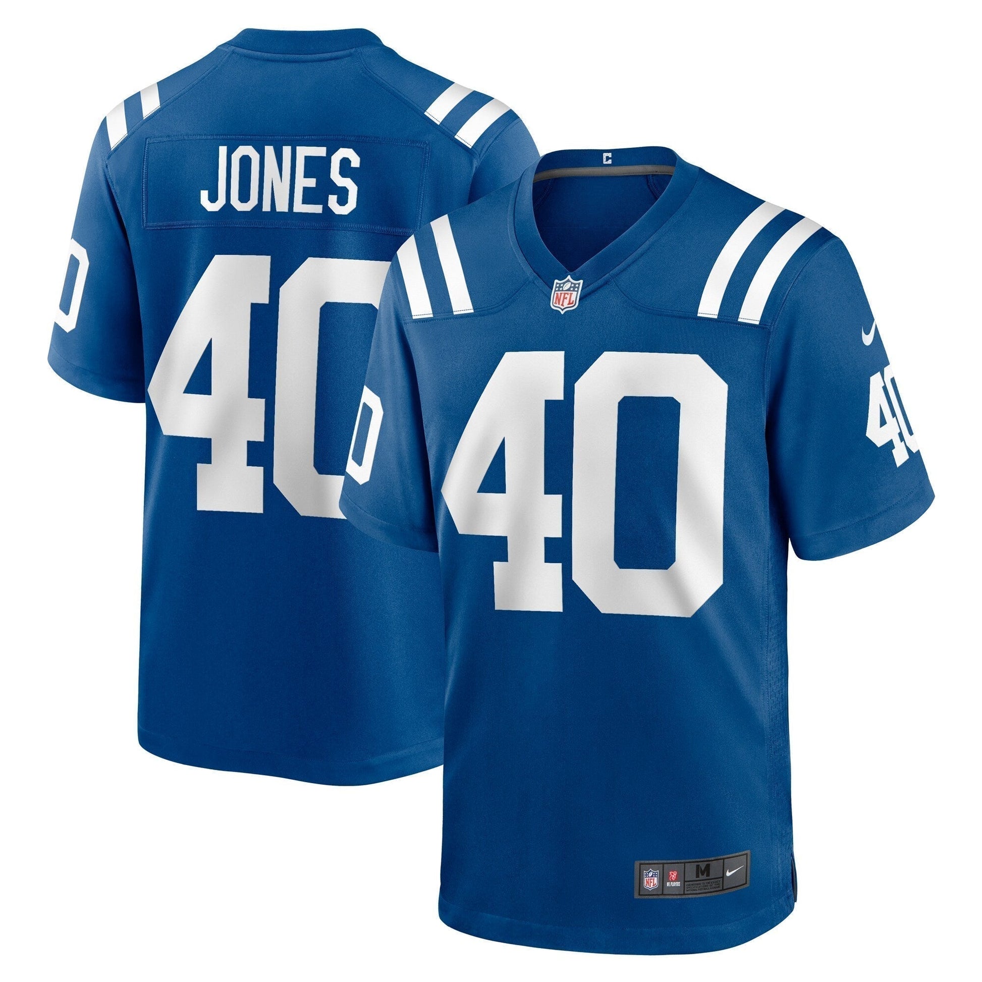 Jaylon Jones Indianapolis Colts Team Game Jersey - Royal football jersey product view 1