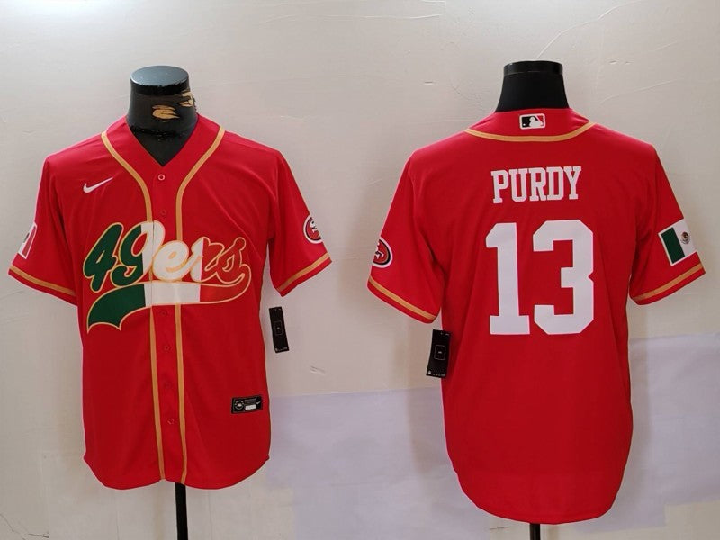 Men's San Francisco 49ers Brock Purdy Scarlet Game Jersey football jersey product view 1
