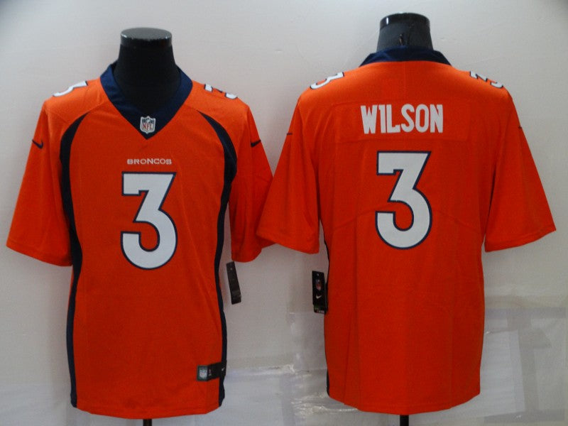 Men's Denver Broncos Russell Wilson Orange Game Jersey football jersey product view 1