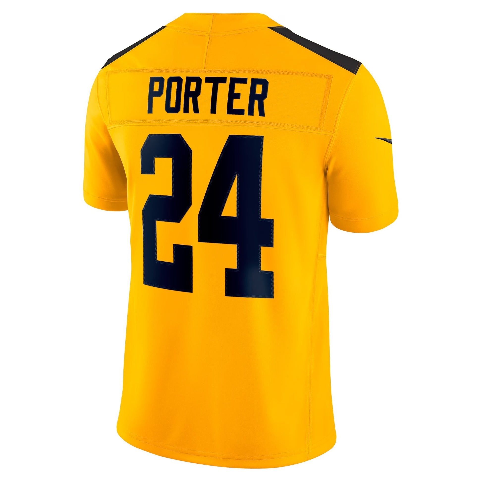 Pittsburgh Steelers Joey Porter Jr. Gold Alternate 1933 Throwback Vapor F.U.S.E. Limited Jersey football jersey product view 1