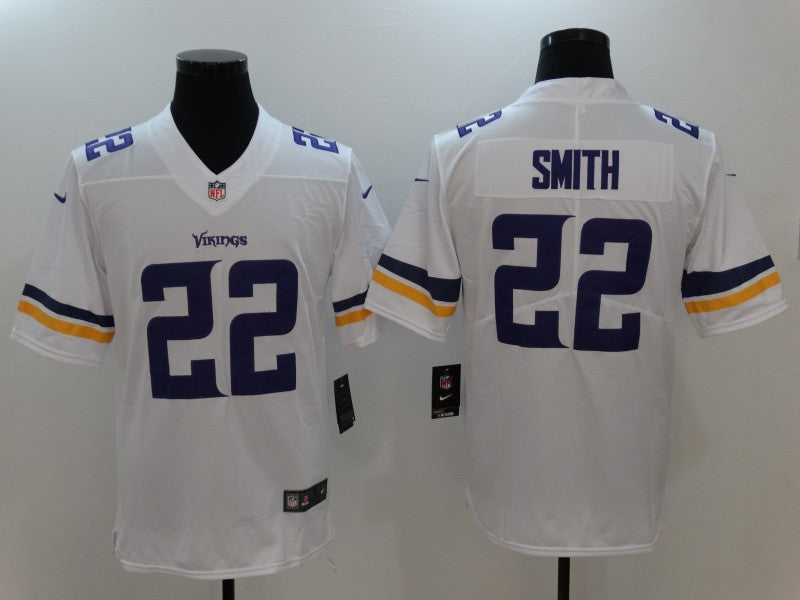 Men's Minnesota Vikings Harrison Smith #22 White Game Jersey1 football jersey product view 1
