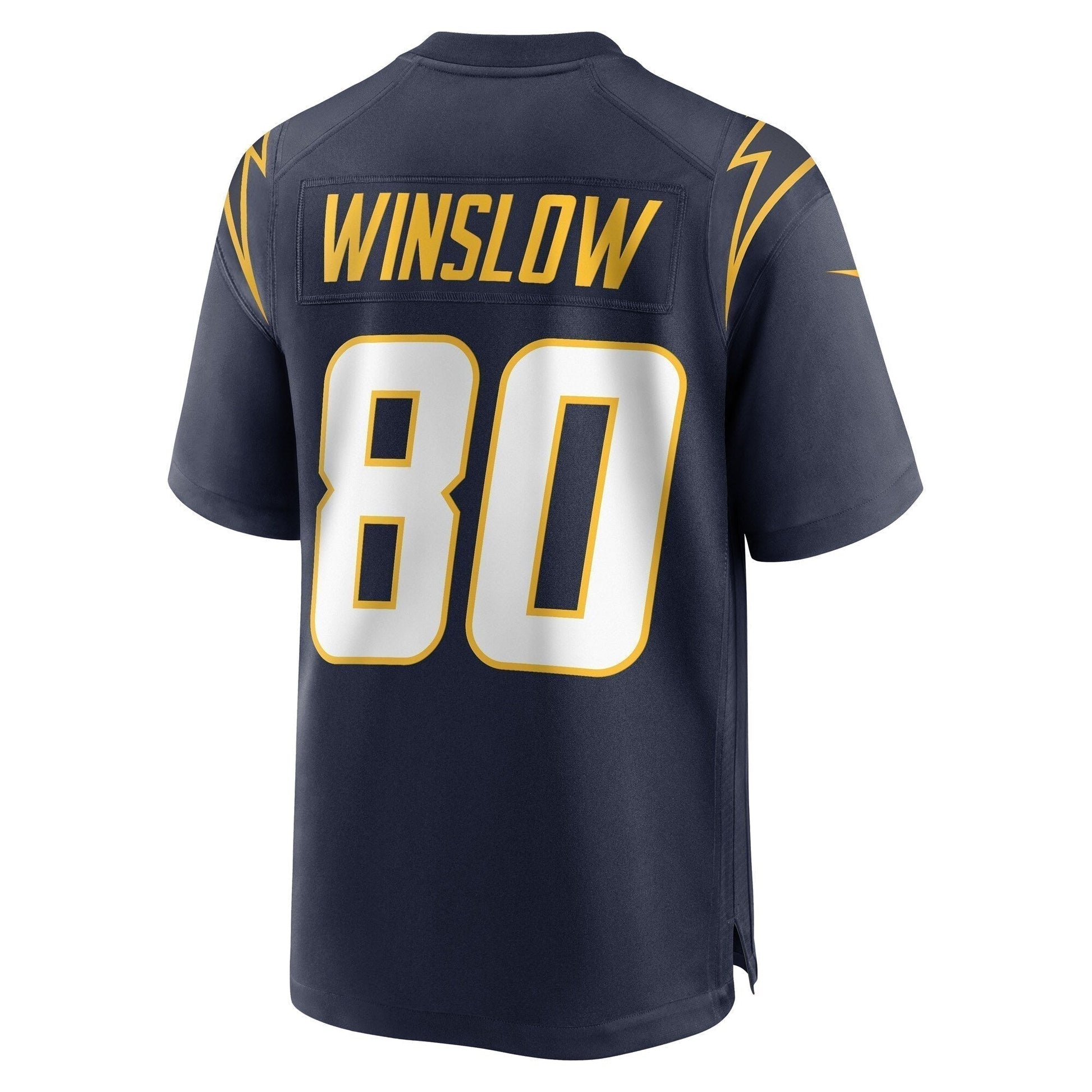 Kellen Winslow Los Angeles Chargers Retired Jersey - Navy football jersey product view 3
