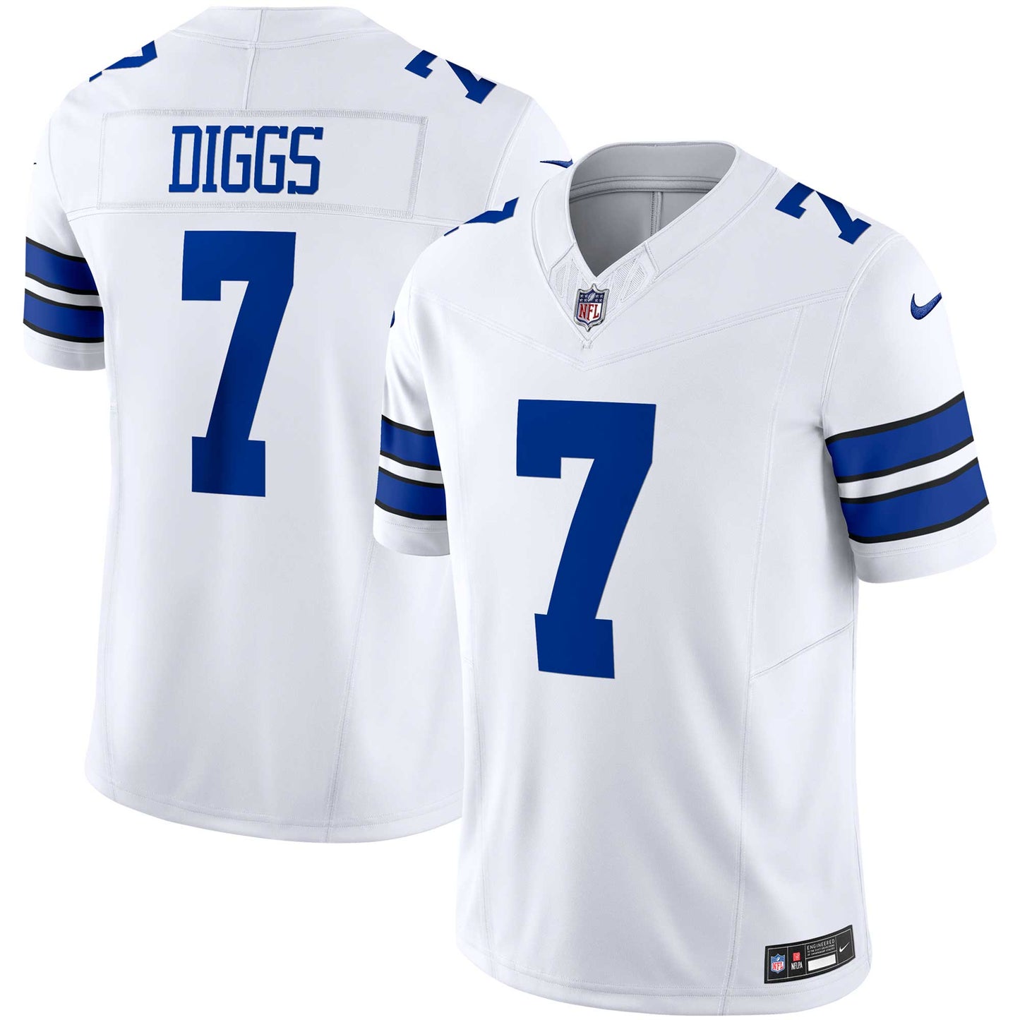 Dallas Cowboys Trevon Diggs White Vapor F.U.S.E. Limited Jersey football jersey product view 1