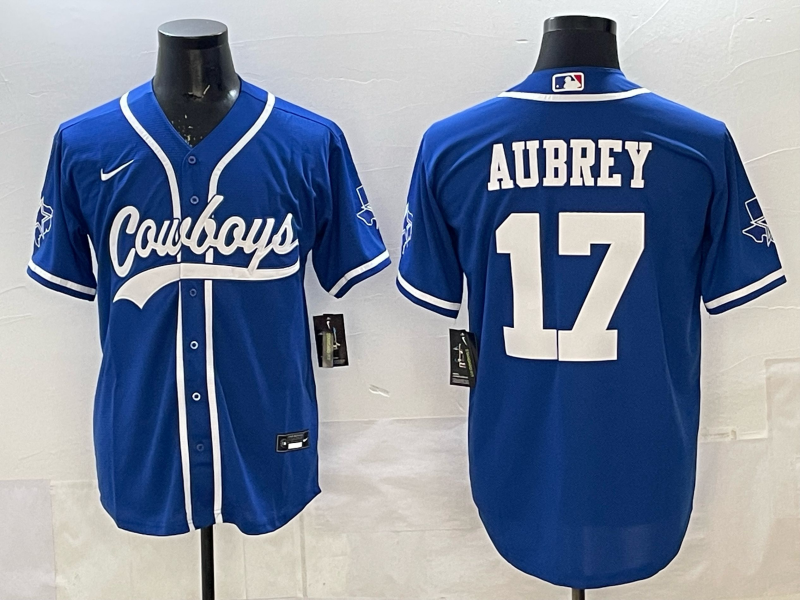 Men's Dallas Cowboys Brandon Aubrey Royal Game Jersey football jersey product view 1