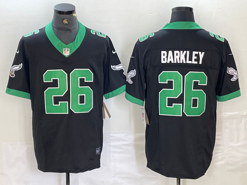 Men's Philadelphia Eagles Saquon Barkley #26 Black Vapor F.U.S.E. Limited Jersey1 football jersey product view 1